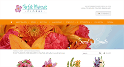 Desktop Screenshot of norfolkwholesalefloral.net